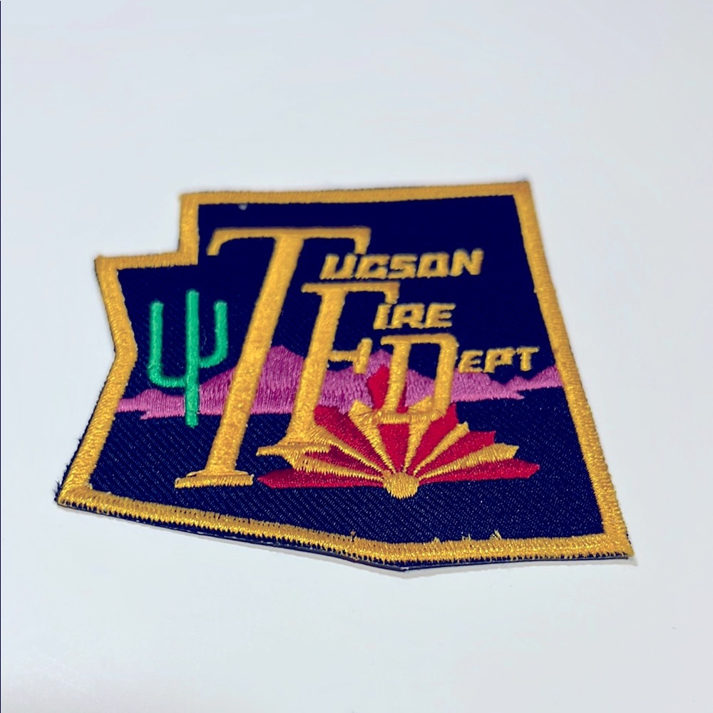 🔥 Tucson Fire Department Rescue EMT Arizona Saguaro Cactus Embroidered Patch